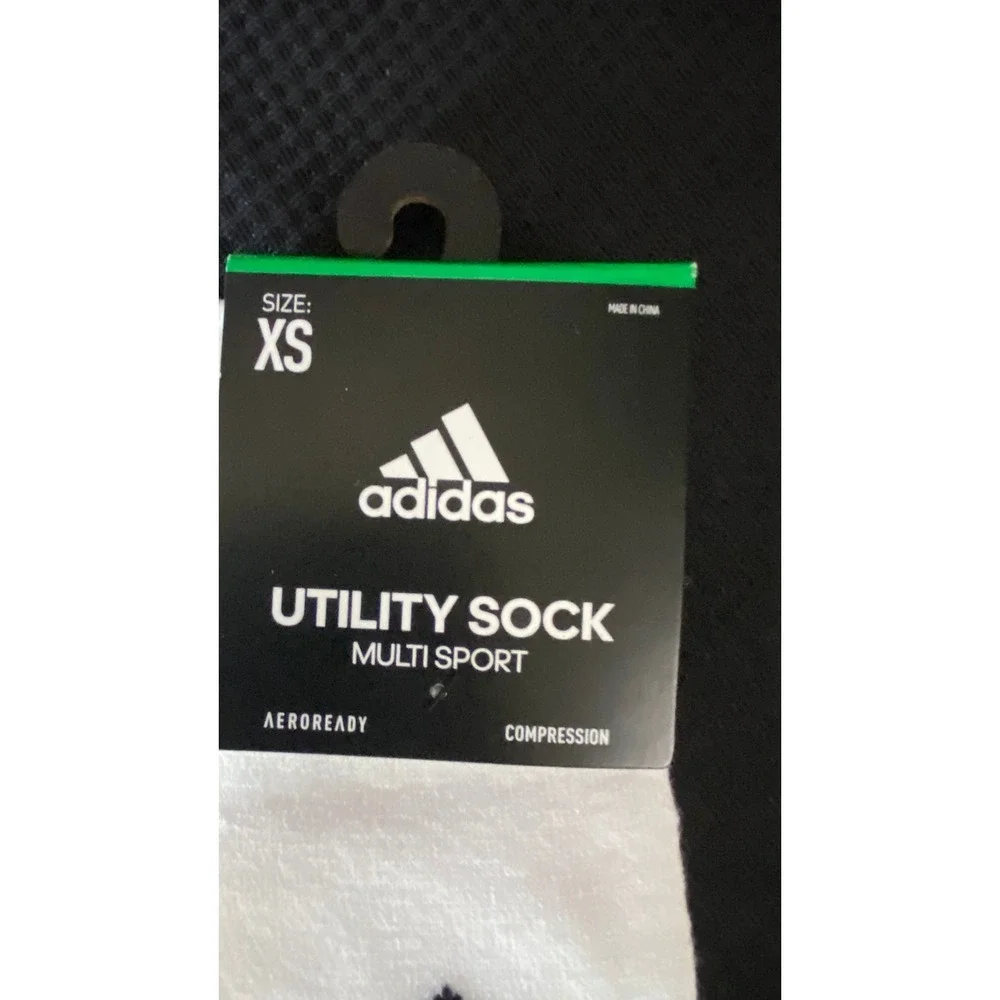 Adidas Aeroready Utility Multi Sport Socks White Size XS New With Tags